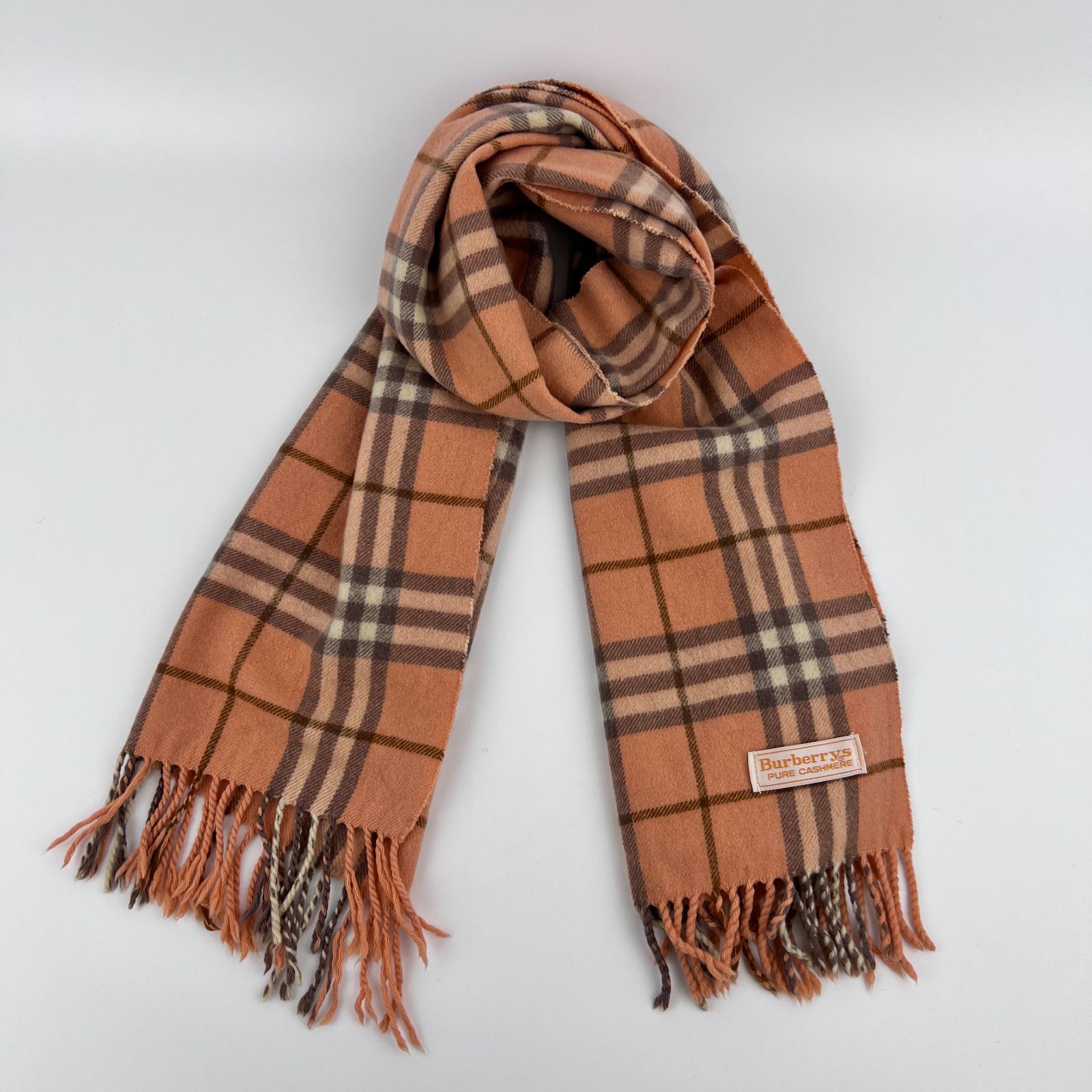 BURBERRY バーバリー ノバチェック マフラー カシミヤ マルチ ヴィンテージ レディース HIBUOCHI VINTAGE