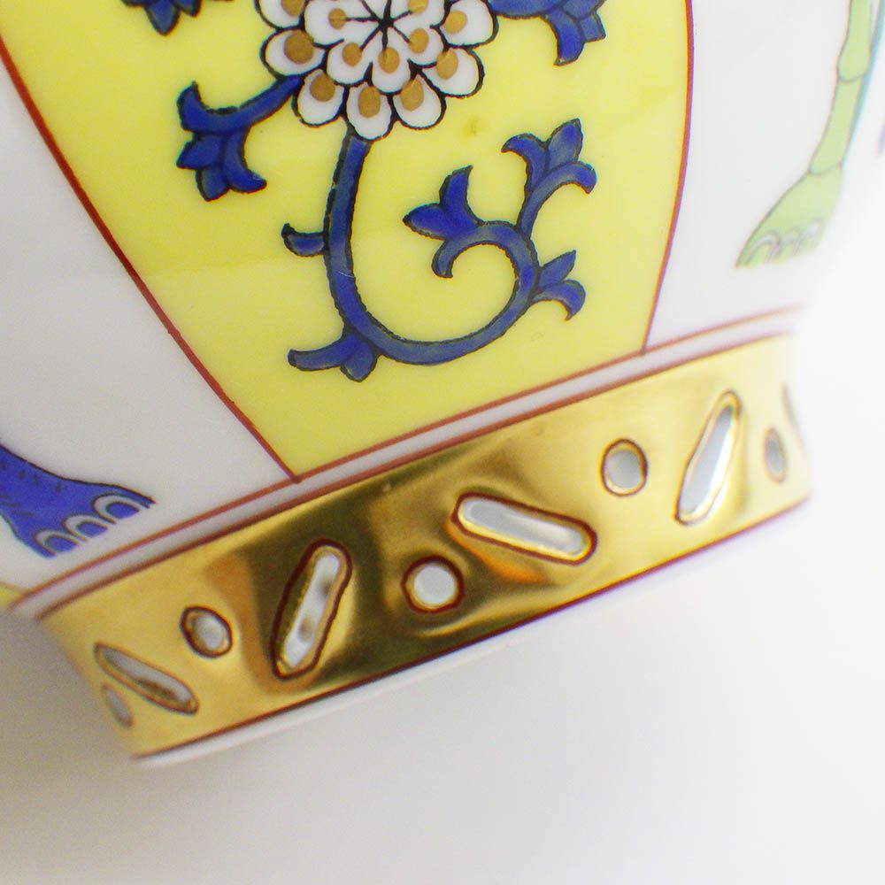 HEREND ヘレンド 西安の黄 (SJ) ラージカップ＆ソーサー ペインター