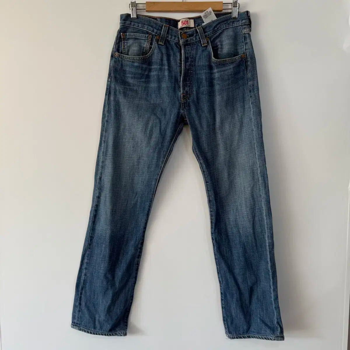 完売品】新品 john elliott インディゴ ストレート デニムジーンズ 