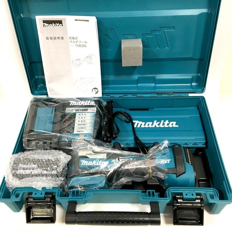 マキタ Makita 充電式マルチツール 18V6Ah バッテリ 充電器 ケース付 TM52DRG