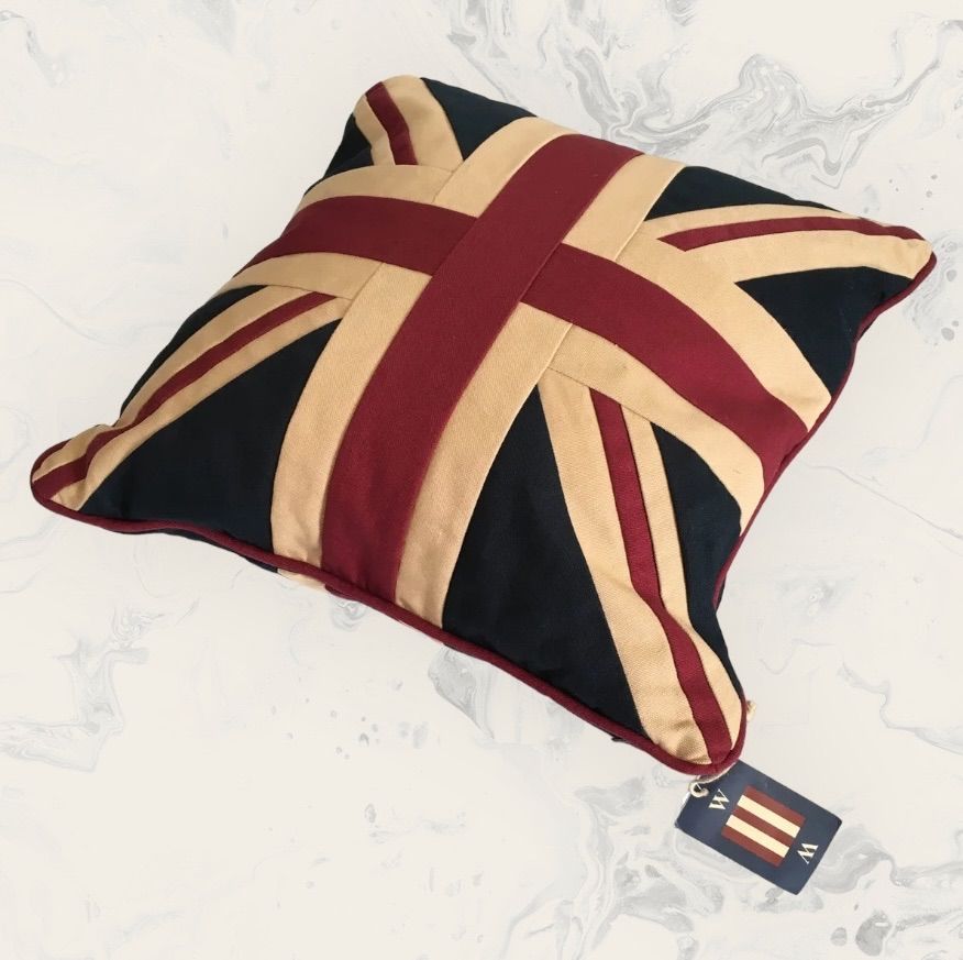 ◉セット販売◉ クッションカバー【ROYAL】【ユニオンジャック】の2点