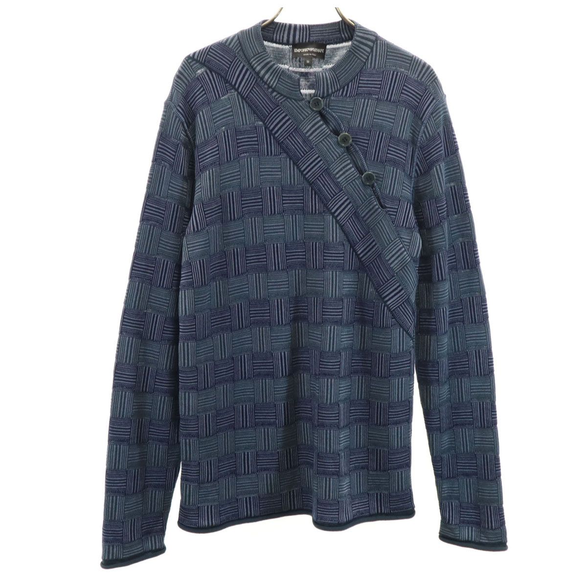 Emporio Armani エンポリオアルマーニ イタリア製 ウールブレンド 総柄 