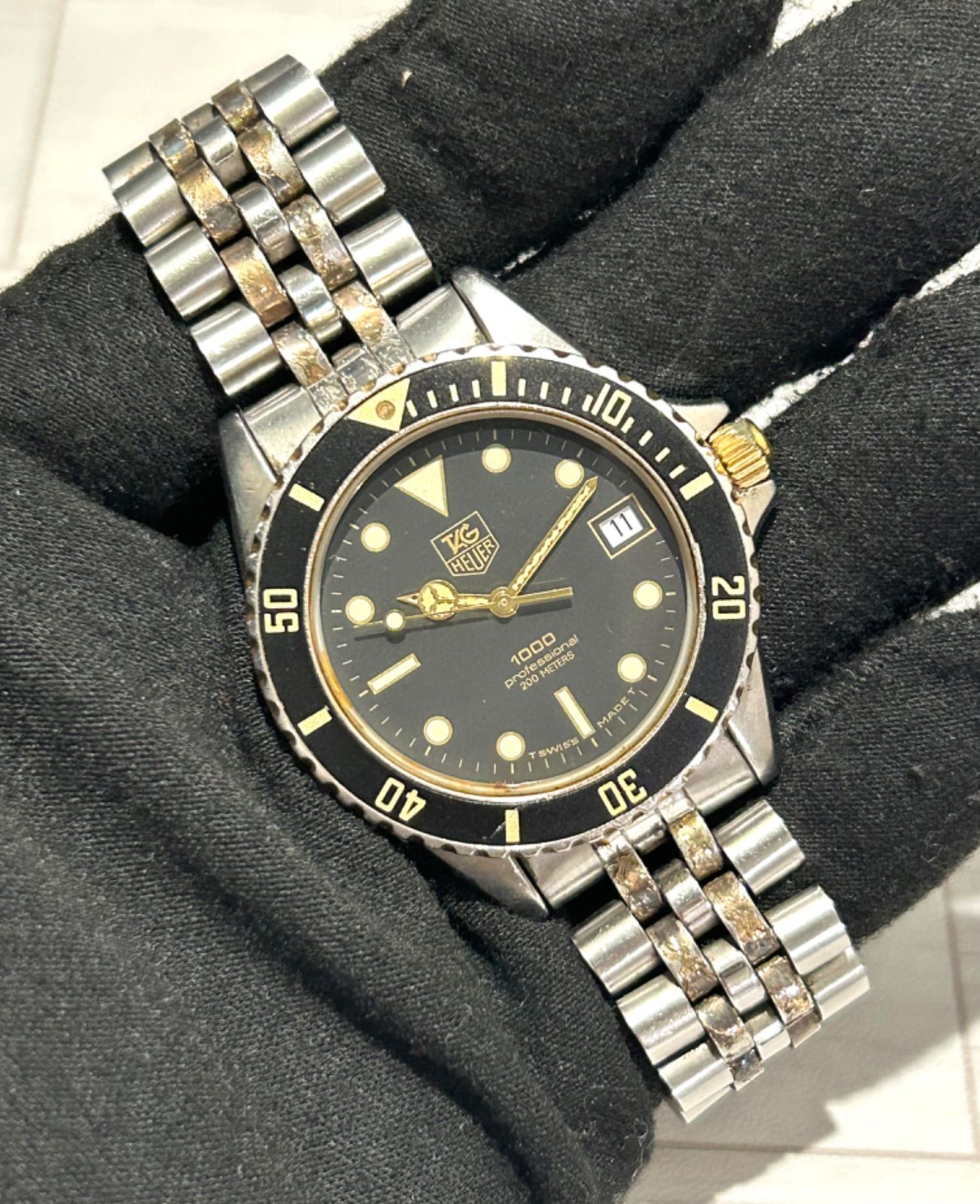Tag heuer 37mm professional1000 980.020 タグホイヤー クォーツ 