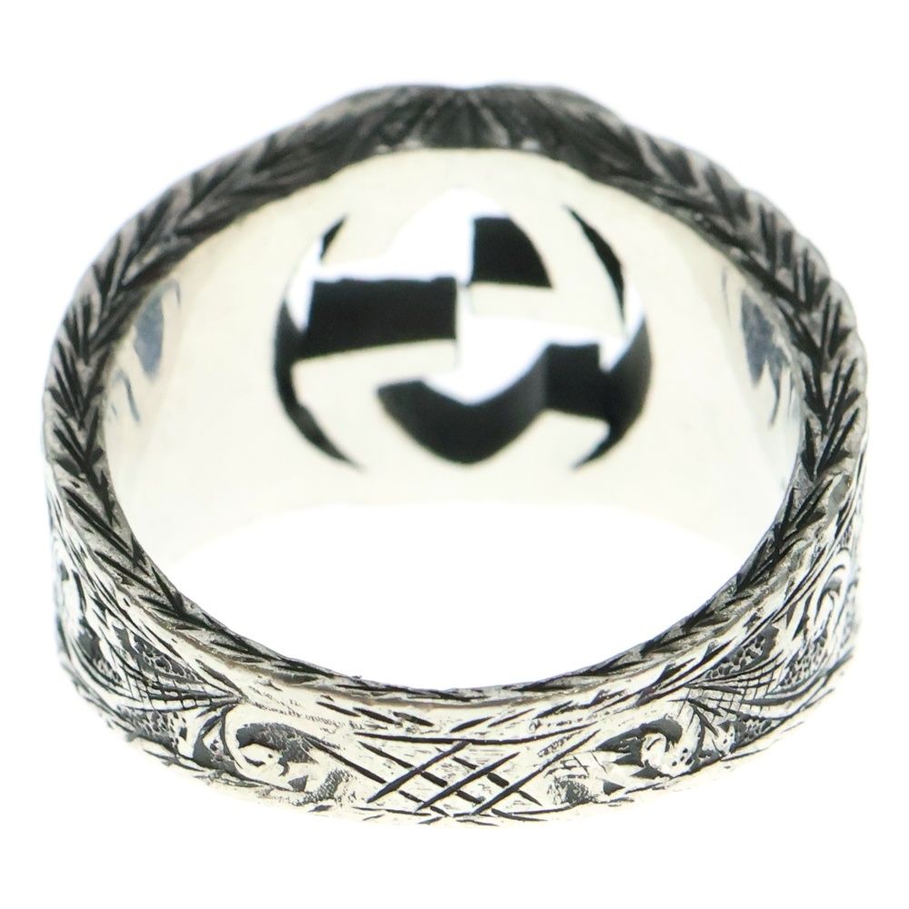 GUCCI グッチ インターロッキングG アラベスク リング シルバー 455302