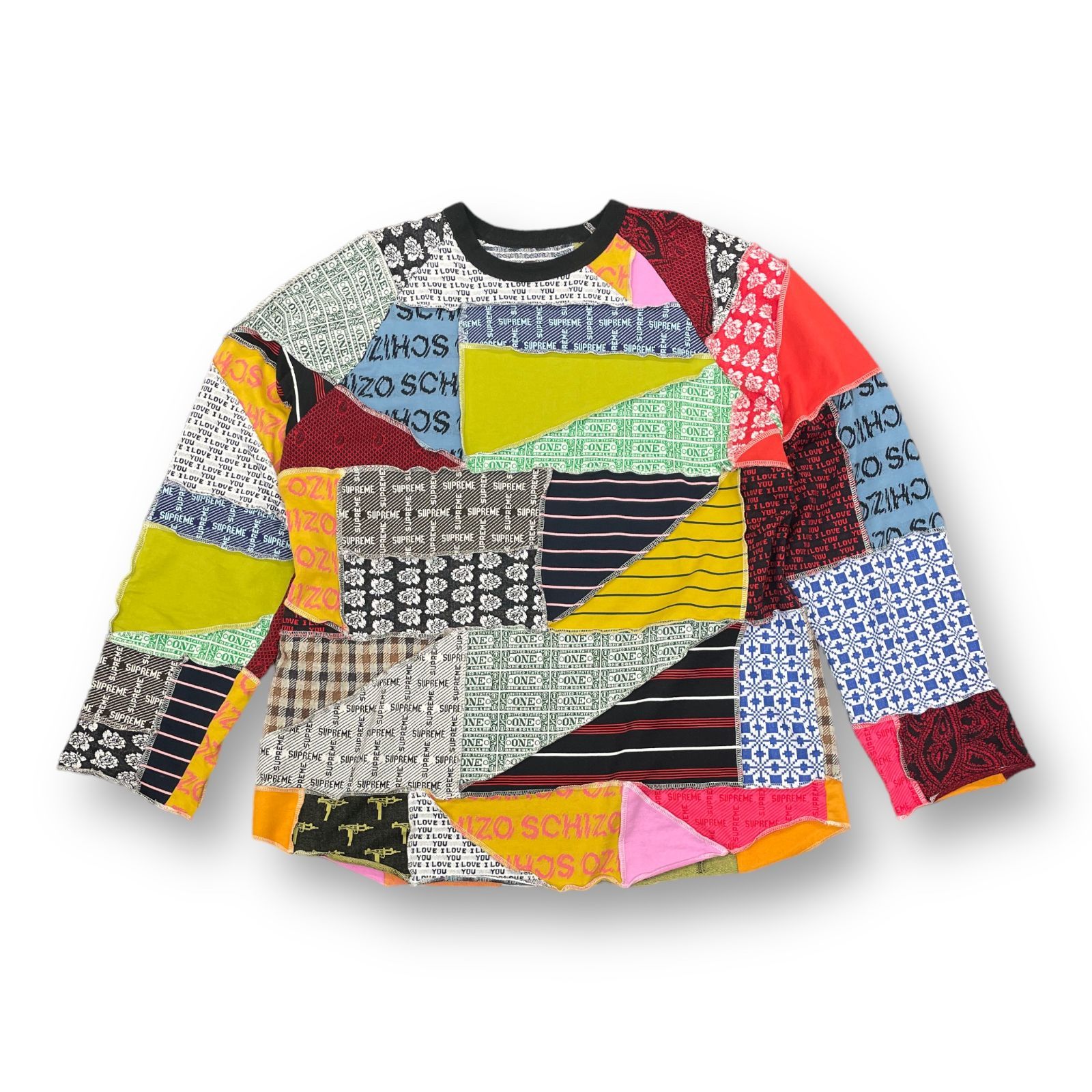 国内正規 SUPREME 23SS PATCHWORK JACQUARD L/S TOP パッチワーク