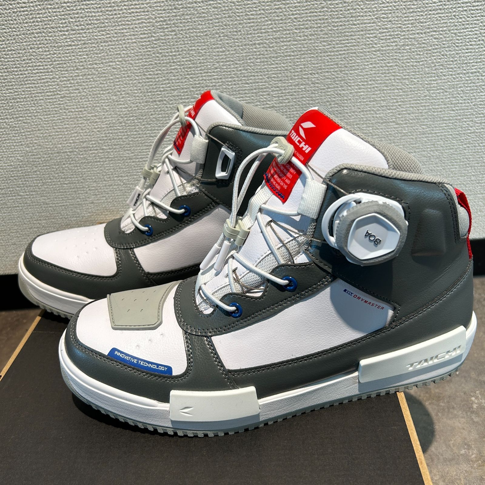 RS TAICHI】 DRYMASTER ブレイク シューズ WHITE/GRAY RSS014 RS TAICHI】 DRYMASTER ブレイク シューズ WHITE/GRAY RSS014