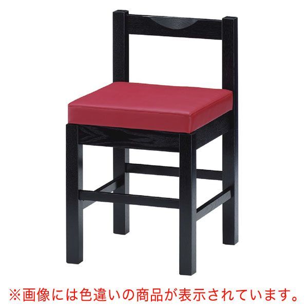 八宝B椅子 黒レザー | 張地：クレンズII 6291 シンコール