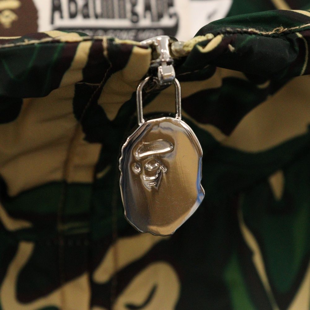 A BATHING APEマーブリングカモ ナイロンフーデッドジャケット