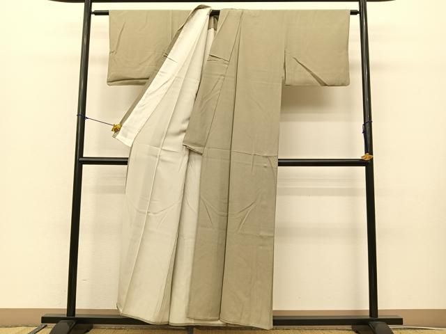 平和屋着物○江戸小紋 万筋 浅縹色×水柿色 正絹 逸品 DAAS2035tw