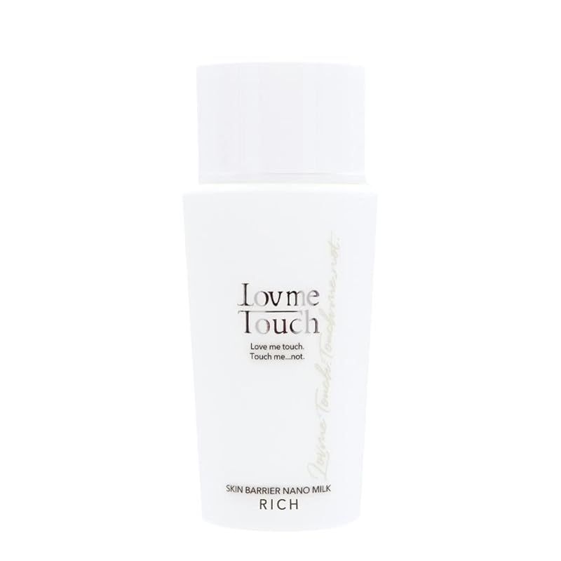 【新品】 ラブミータッチ スキンバリアナノミルク リッチ 50mL 高濃度セラミド15％ ウォーター乳液 ヒアルロン酸 乳液 セラミド NMF グリチルリチン酸ジカリウム エクトイン 保湿 さっぱり 上