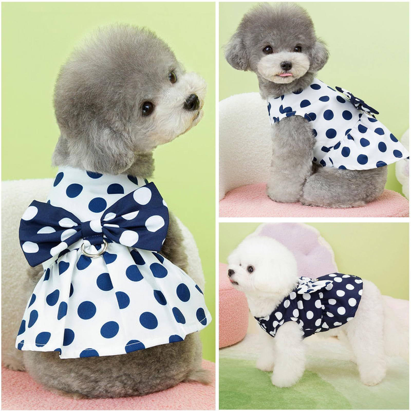 新品 犬服 ワンピース 春夏 通気 お姫様 ドレス スカート 可愛い