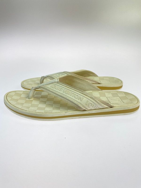 品 LOUIS VUITTON ルイ ヴィトン ダミエ トング ラバー ビーチサンダル FD0094 メンズ サンダル 183-250914-em-61-min