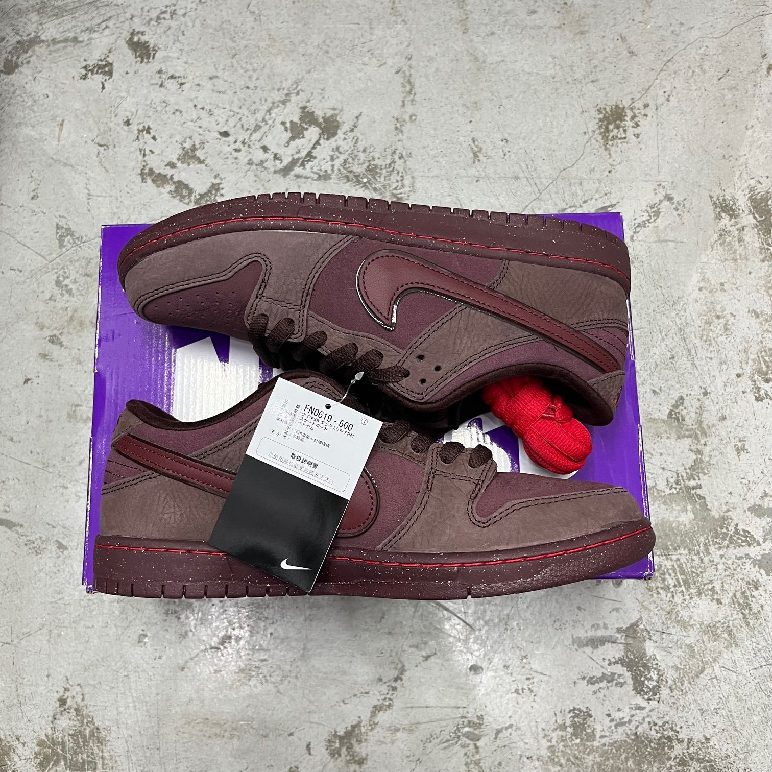 国内正規 未使用 NIKE SB Dunk Low PRM City of Love Burgundy