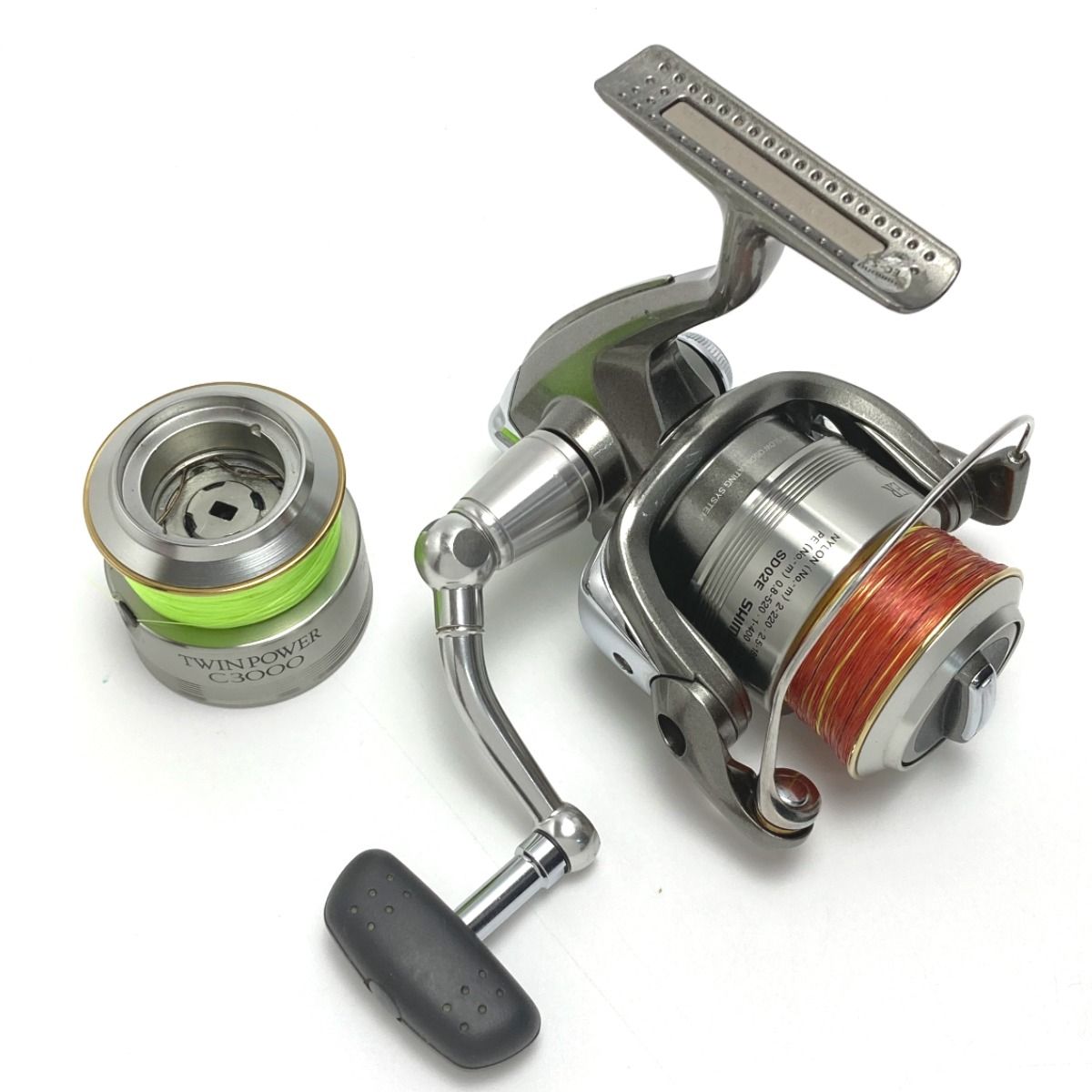 2106円 ☆☆SHIMANO シマノ 05 TWINPOWER ツインパワー C3000 01922 スピニングリール 替えスプール付き