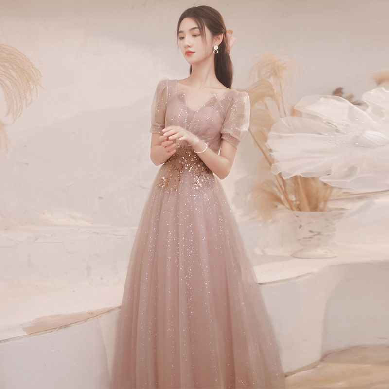 2025春 デザイン映え×スリム効果 パーティードレス 司会 ステージ衣装 結婚式 二次会 年次イベントにも最適