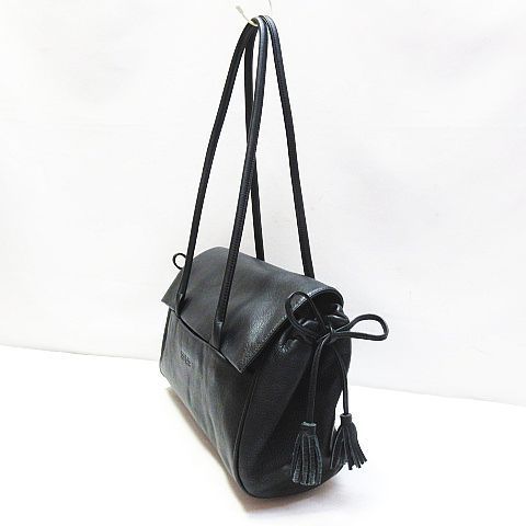 【新品未使用品】BREE ブラック ⭐ブリー本革オールレザー2way ⭐ BREE ブリー オールレザー ミニボストン ショルダーバッグ