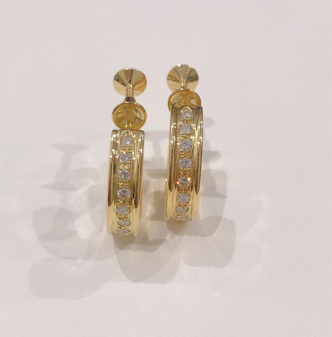 ミキモト MIKIMOTO 植田いつ子コラボ K18YG ダイヤ計0.40ct イヤリング 