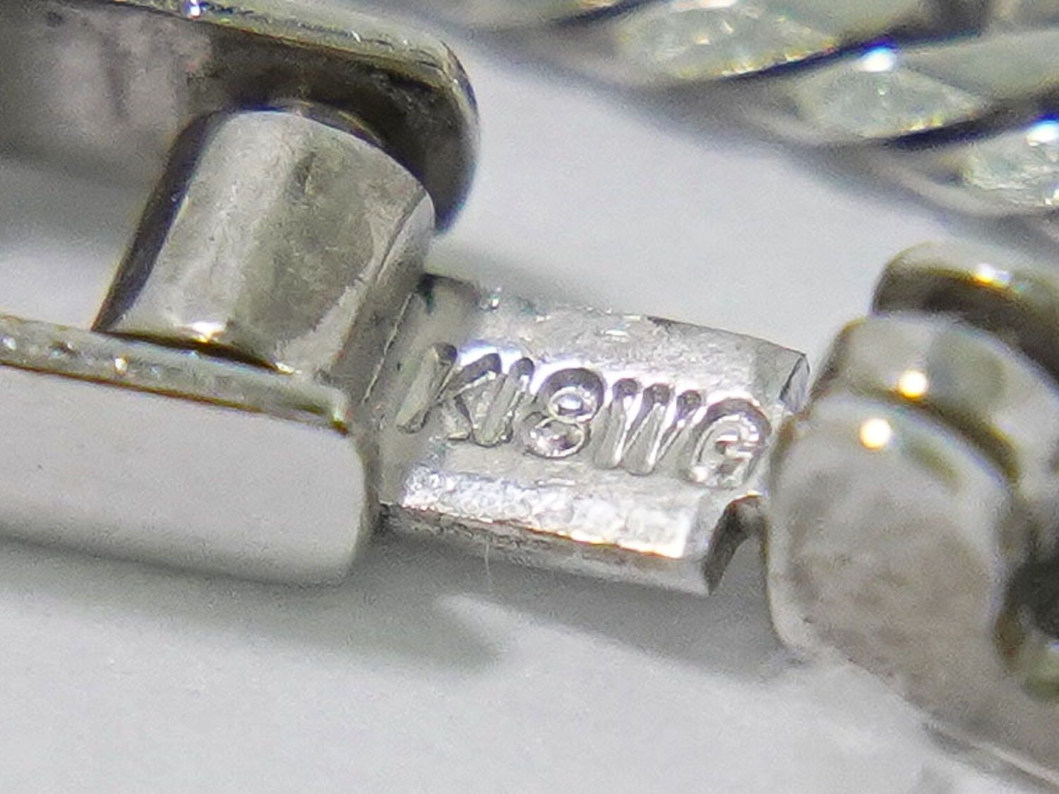 本物 キヘイ 喜平 6面 ダブル 750 K18 WG ネックレス ペンダント  