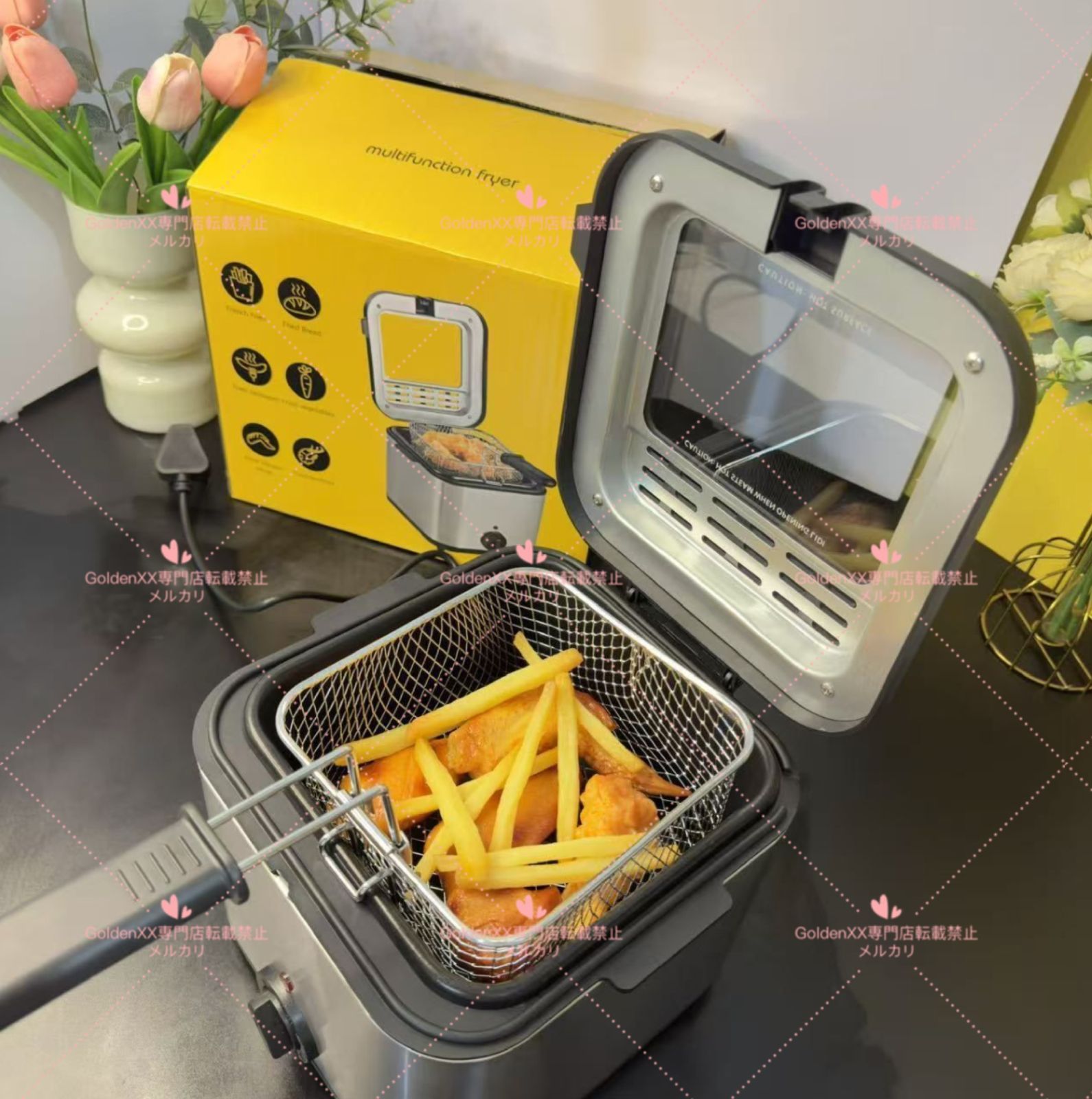 ダイシン商事 電気フライヤー FL-DS8 卓上フライヤー 8L H000