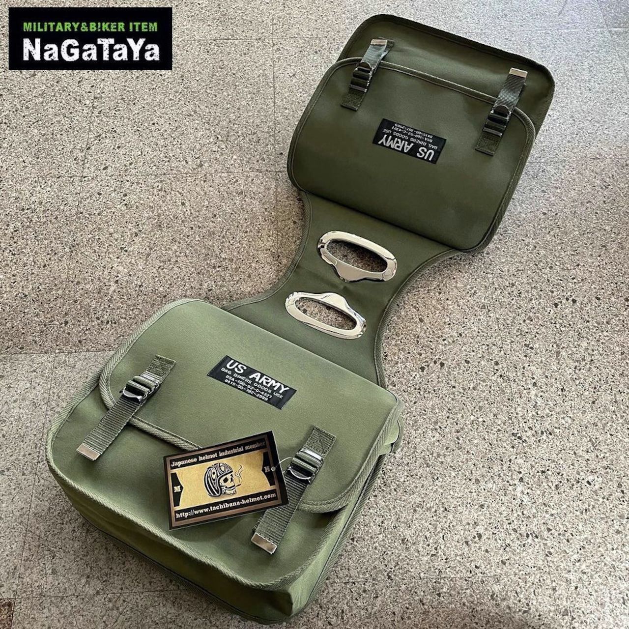 お買い得，品質保証 新品未使用/立花/USアーミーサドルバッグ