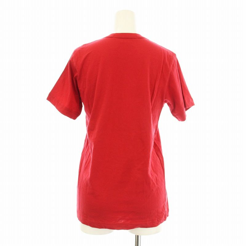 【中古】コムデギャルソン コムデギャルソン COMME des GARCONS COMME des GARCONS 2024年秋冬 コットン クルーネック 半袖Ｔシャツ レッド【サイズS】【レディース】 コムデギャルソンコムデギャルソン COMME des GARCONS COMME des