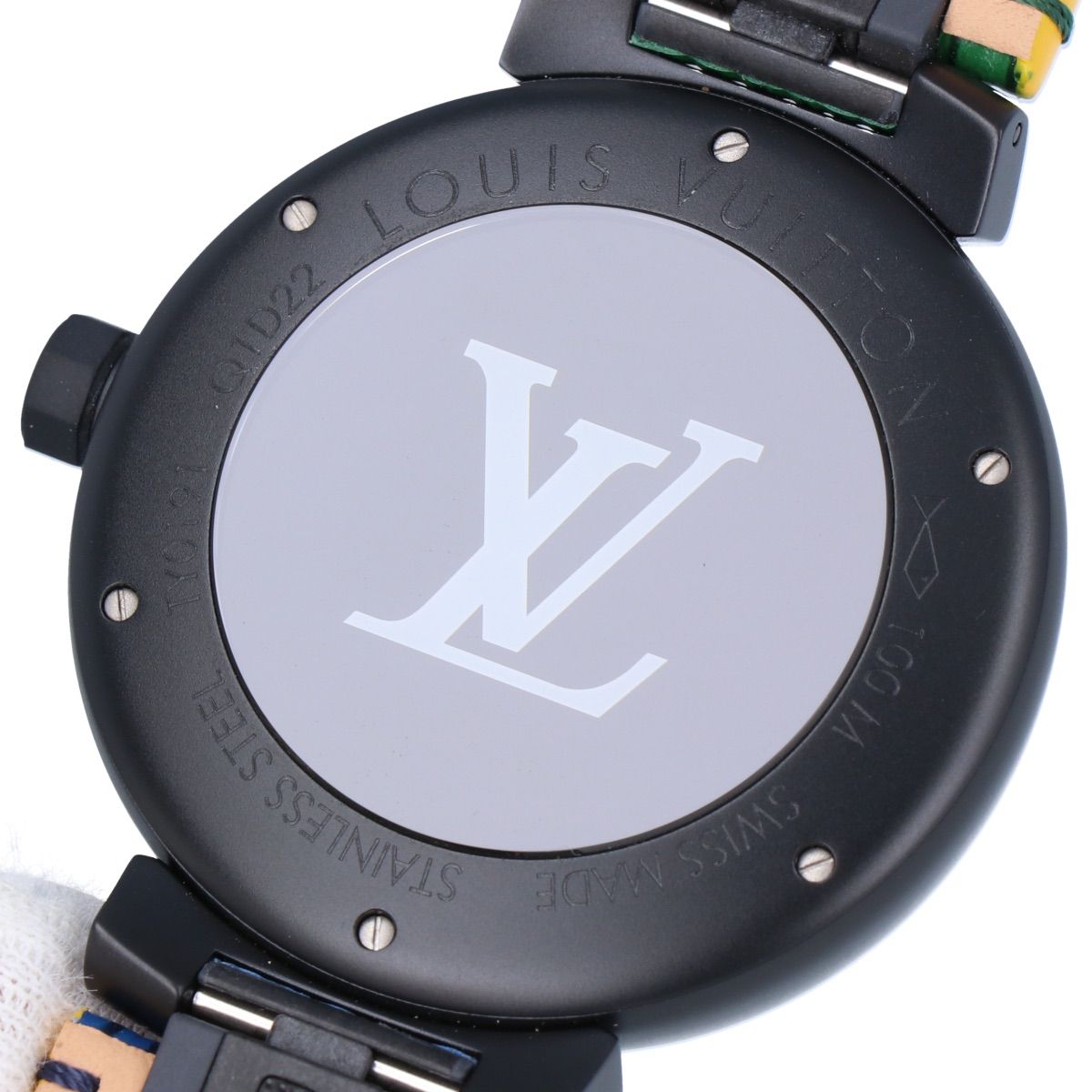 LOUIS VUITTON】 ルイ・ヴィトン タンブール オールブラック Q1D22 
