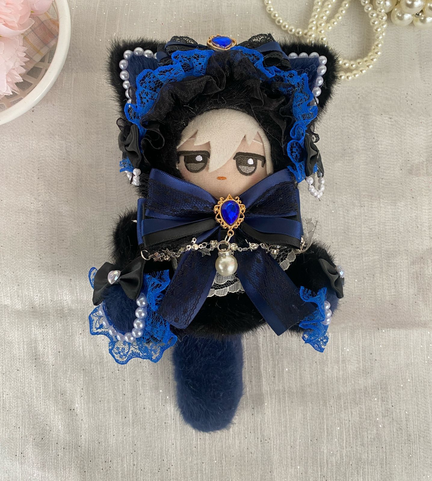 32 おすわりぬい服 着ぐるみ 桜のカチューシャにゃんこ ねこ ちびぐるみ Amazon.co.jp: ぬい服?おすわり着ぐるみ?うさ耳 ちびぐるみ