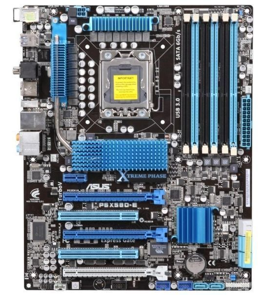 ASUS P6X58D-E LGA 1366 Intel X58 SATA 6Gb|s USB 3.0 ATX Intel Motherboard
