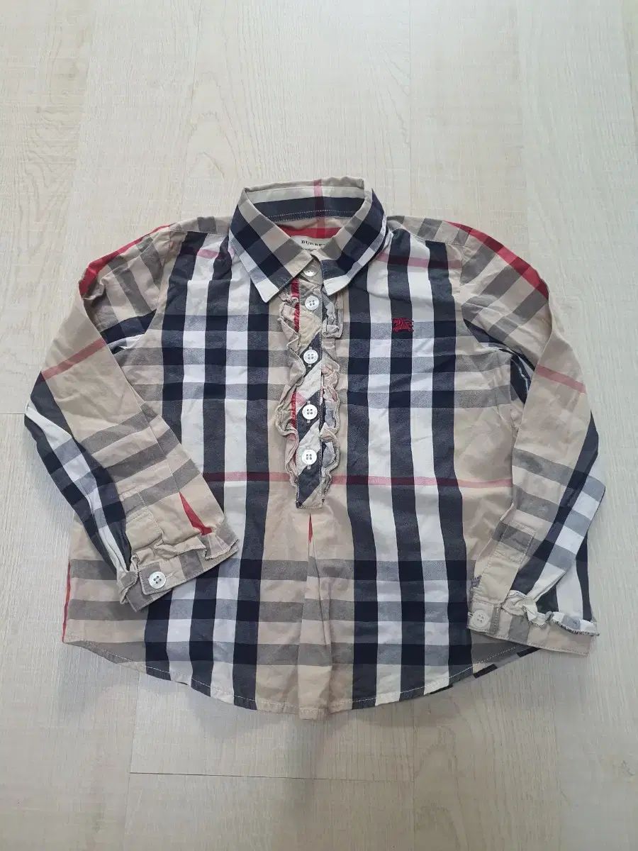 【激安大特価，2026】 3Y Burberry Kids(バーバリーキッズ) チェック ブラウス 長袖シャツ・ブラウス