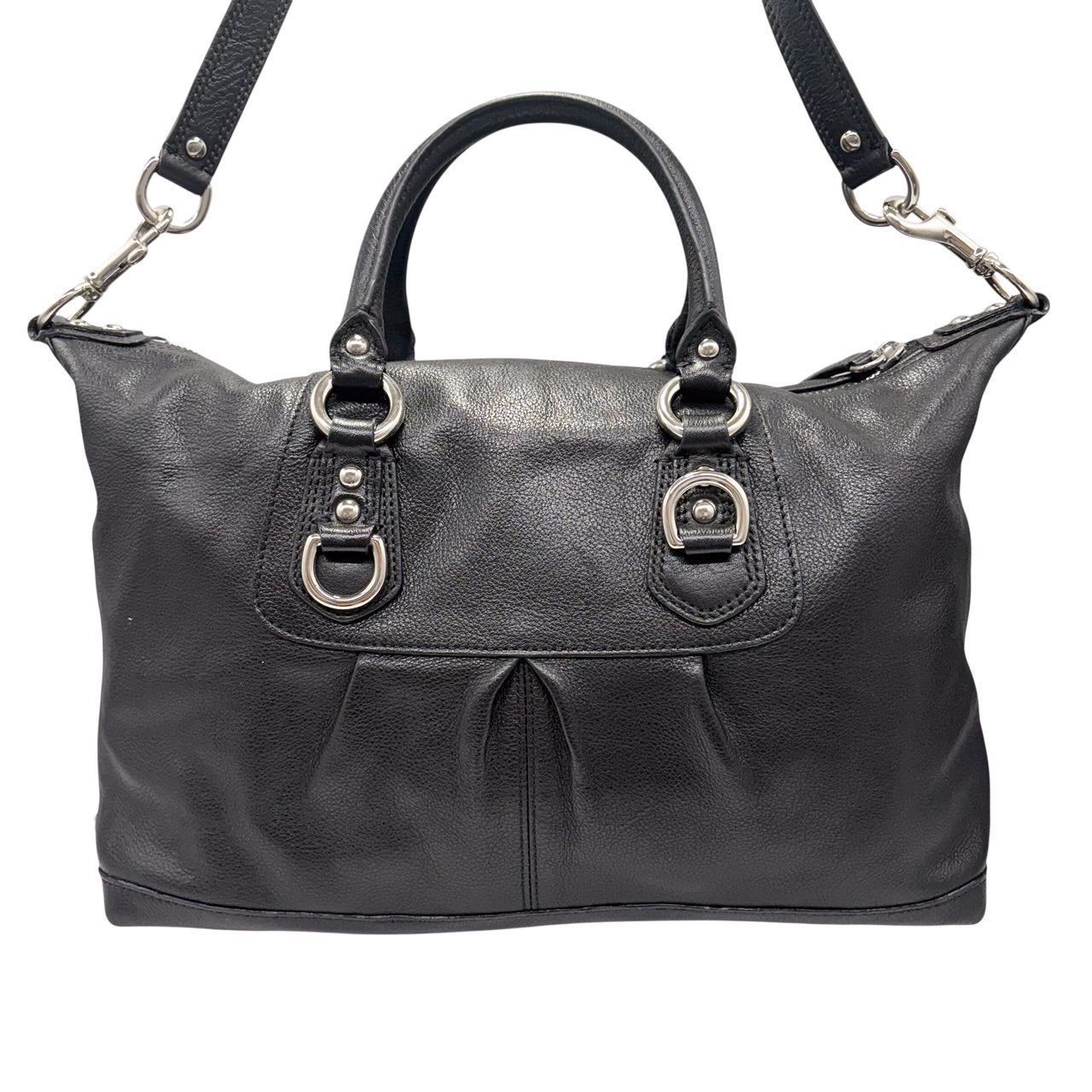 [未使用級] COACH コーチ F15444 2WAY レザーバッグ ブラック COACH コーチ ショルダーバッグ ハンド 2WAY レザー F15444 黒