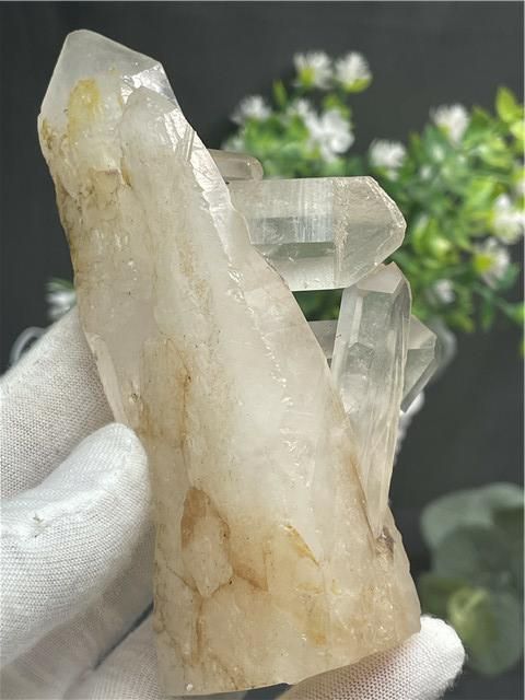 ◆超強いパワーヒマラヤ産水晶クラスターB82B6/147B28B ヒマラヤ水晶クラスター｜パワーストーンブレスレットの通販なら