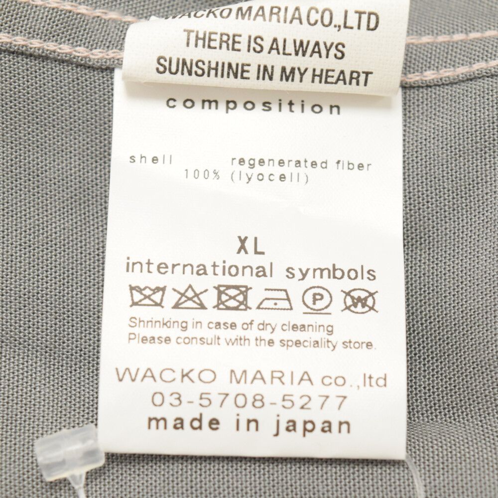 WACKO MARIA (ワコマリア) 23SS TWO-TONE SHIRT L/S 1 2トーン 半袖 ...