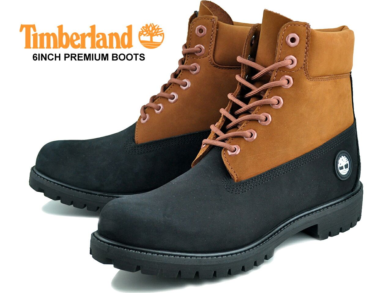 ティンバーランド 6インチ ブーツ Timberland 6INCH PREMIUM BOOTS 2TN BLACK NUBUCK RUST a2p6w-ejf ウォータープルーフ ブラック ラスト