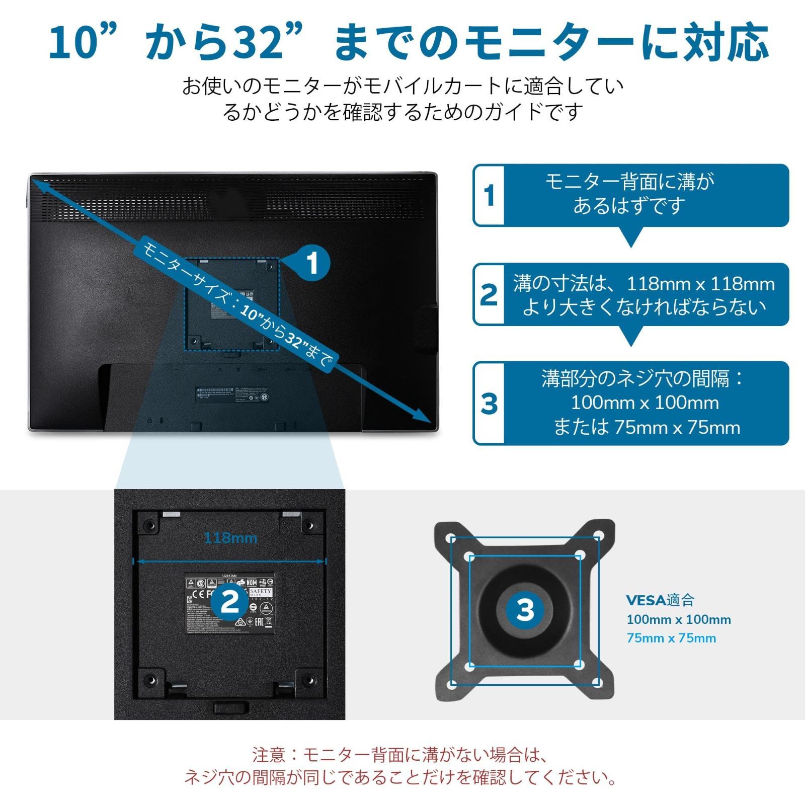 移動式パソコンデスク 机 モニターアーム付き 10 32インチ対応 昇降デスク 高さ調整 スタンディングデスク PCデスク Yescom キーボードトレイ プリンタ CPUスタンド ホイール付き ショップホームオフィス用 病院業務用 介護用 シルバ