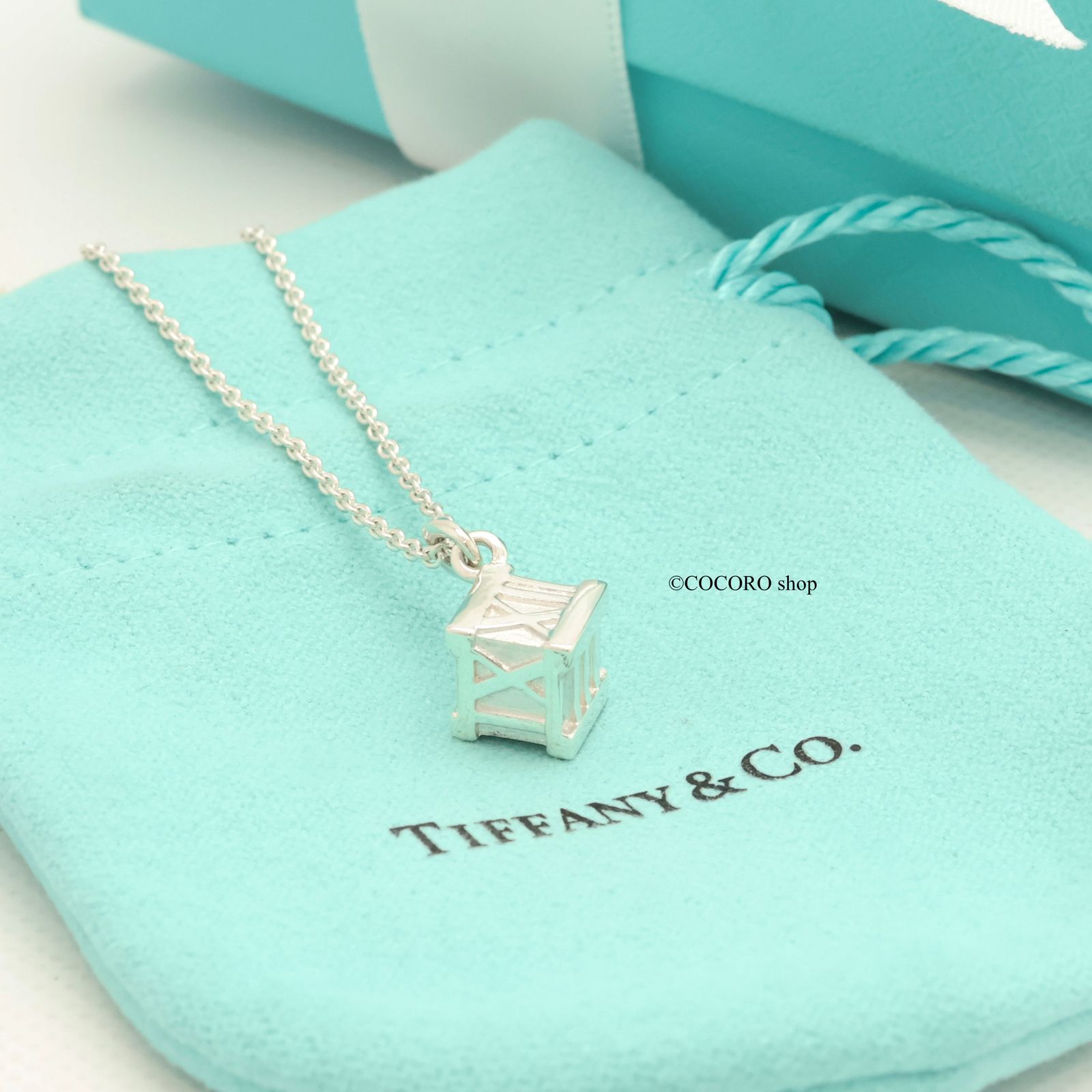 美品】ティファニー TIFFANY&Co. アトラス キューブ ネックレス AG925 - メルカリ