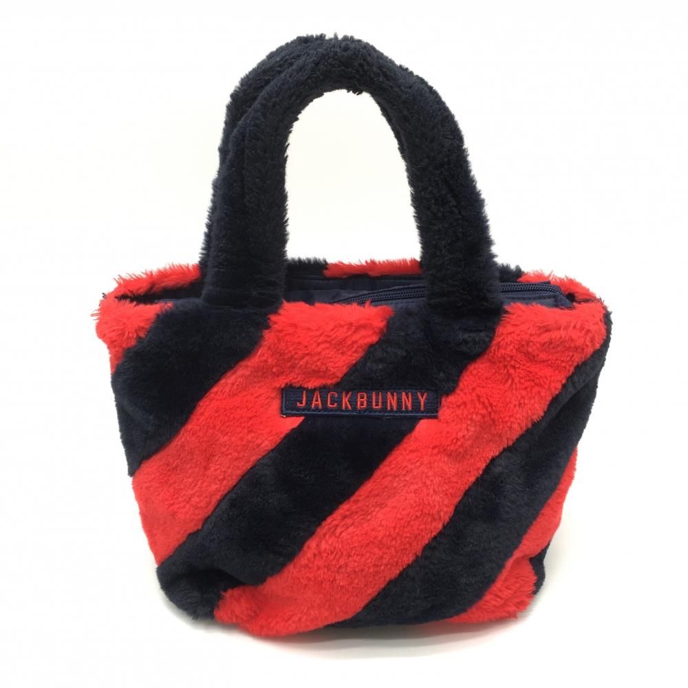 ☆SALE価格☆ジャックバニー カートバッグ ネイビー×レッド ボア 斜め 