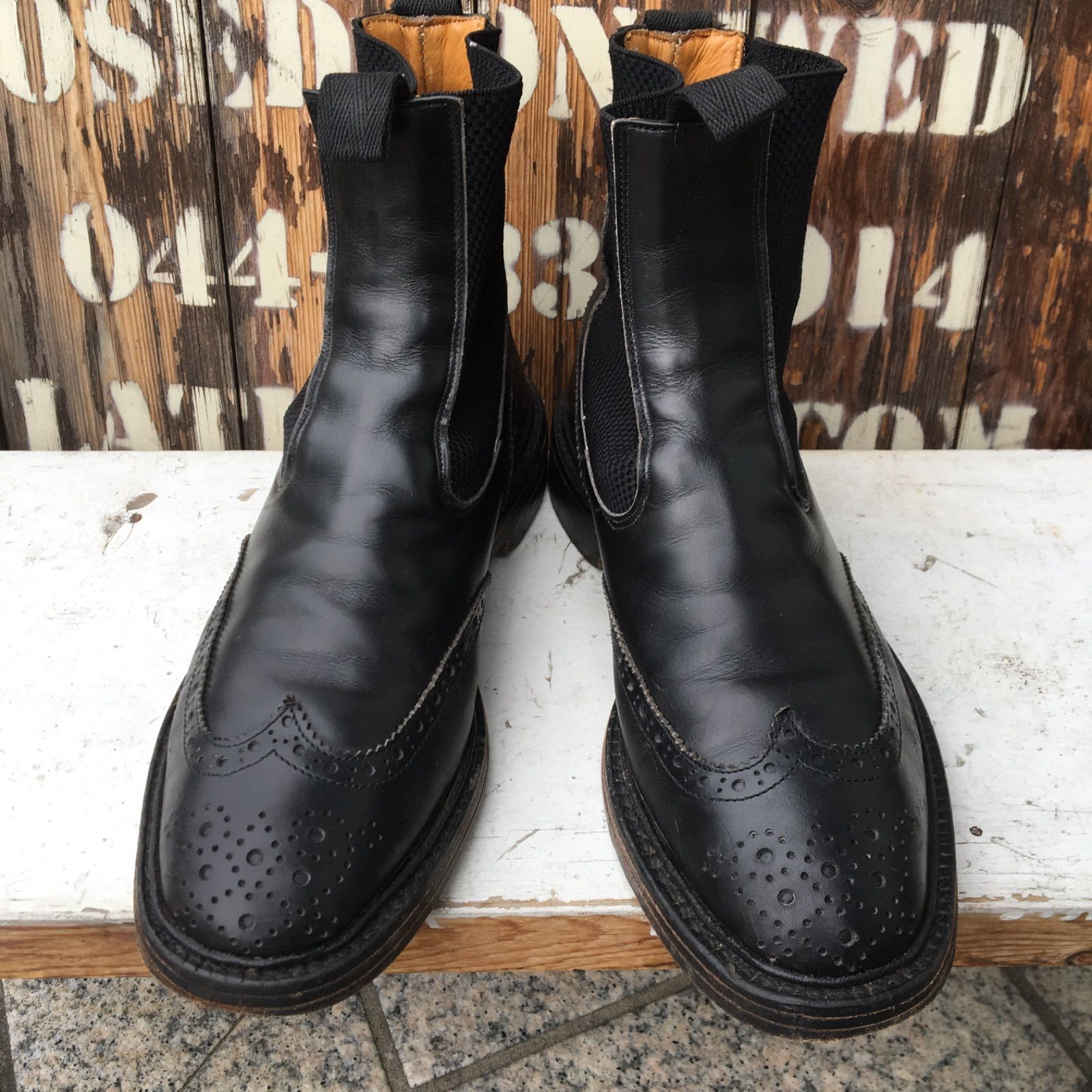 90s England製 Tricker's Henry M6026 トリッカーズ ヘンリー ウィング ...