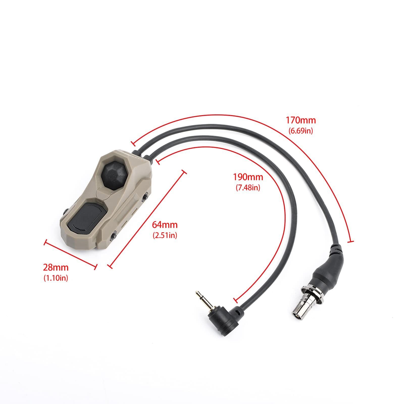 新品 QIRUIMY AXON タイプ (2.5 mm + SF プラグ) リモート