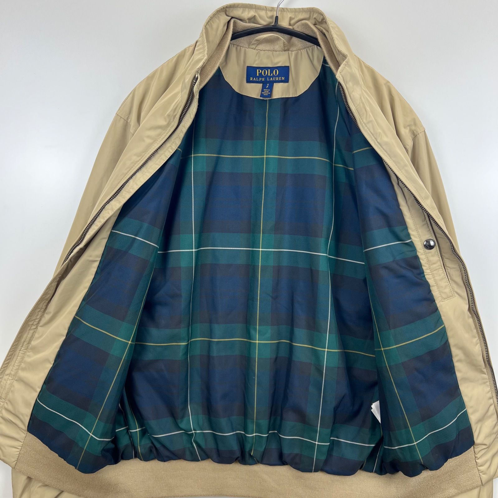 POLO RALPH LAUREN nylon Harrington jacket beige s ポロ ラルフ 