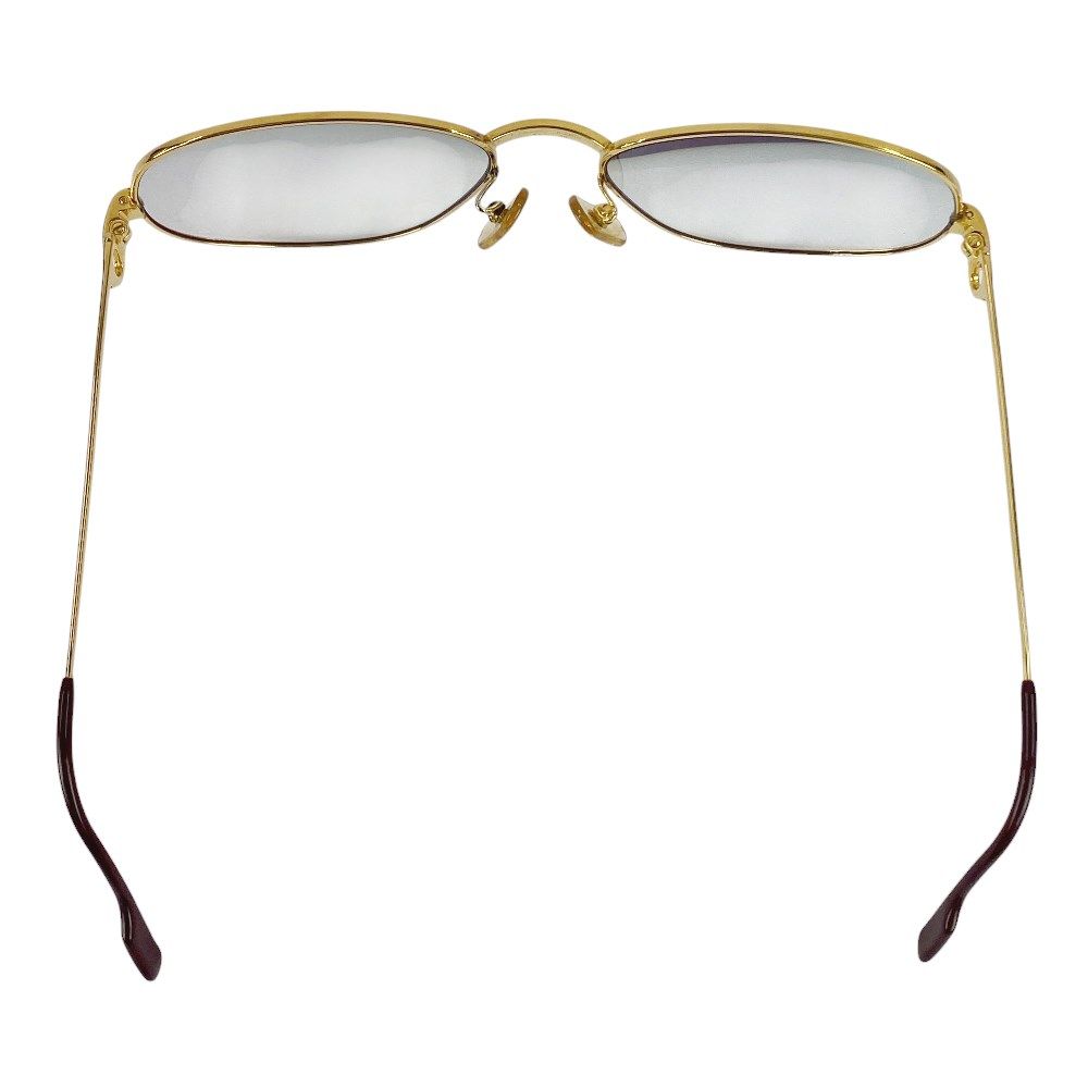 ■美品■　カルティエ トリニティ 眼鏡 度入り メガネ 58□18 ボルドー ゴールド GP 703235 【265365】□ Cartier - □美品□ カルティエ トリニティ 眼鏡 度入り メガネ 58□18