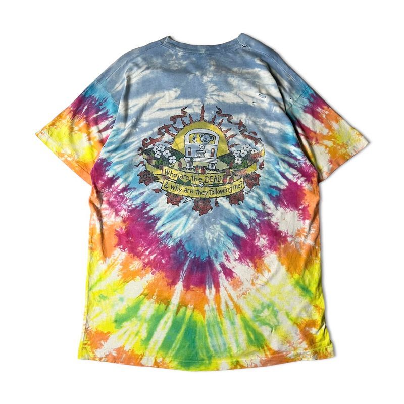 雰囲気系 90s USA製 GRATEFUL DEAD プリント タイダイ染め 半袖 雰囲気系 90s USA製 GRATEFUL DEAD プリント タイダイ染め 半袖