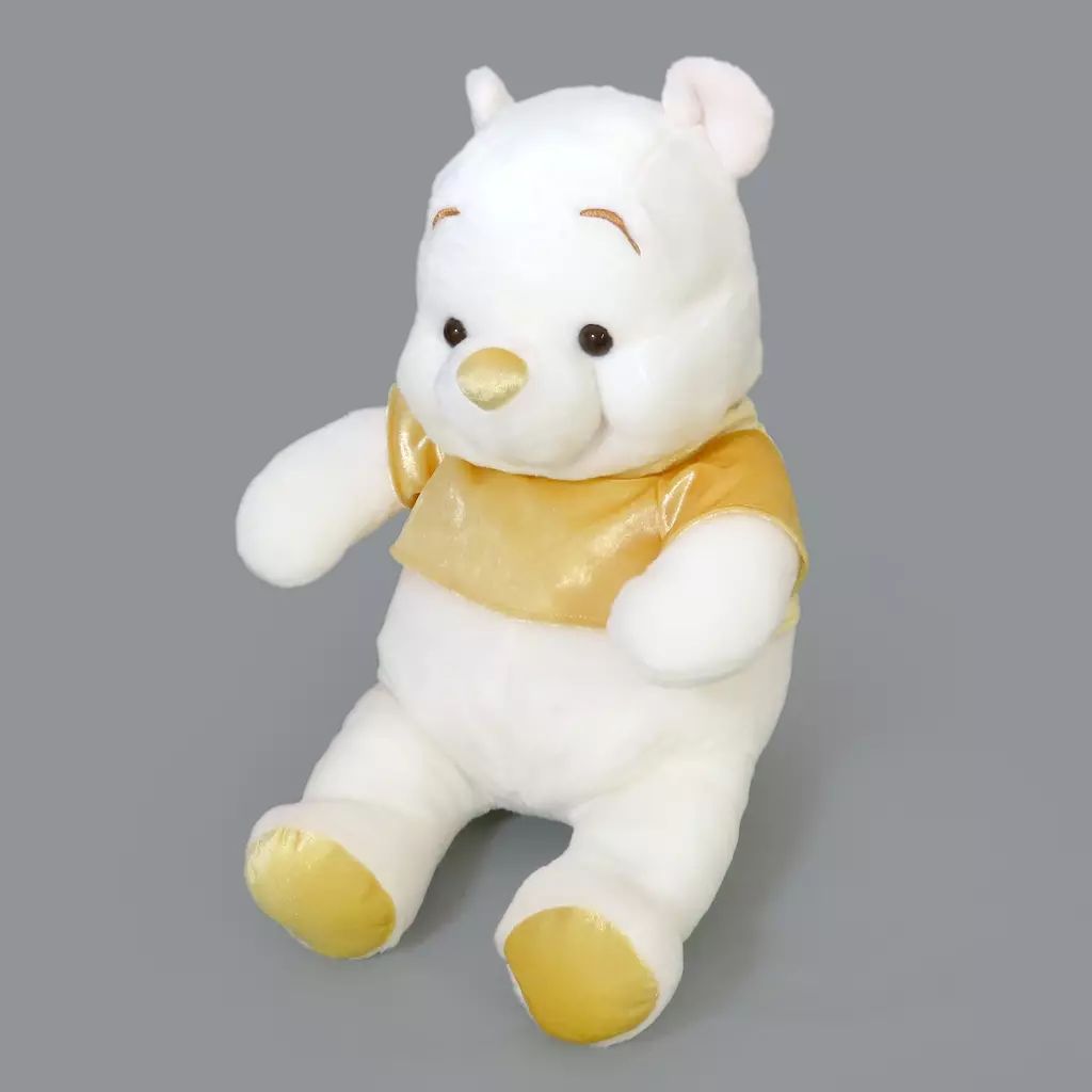 中古】ぬいぐるみ プーさん(White Pooh 2019) ゴールド ぬいぐるみ(L