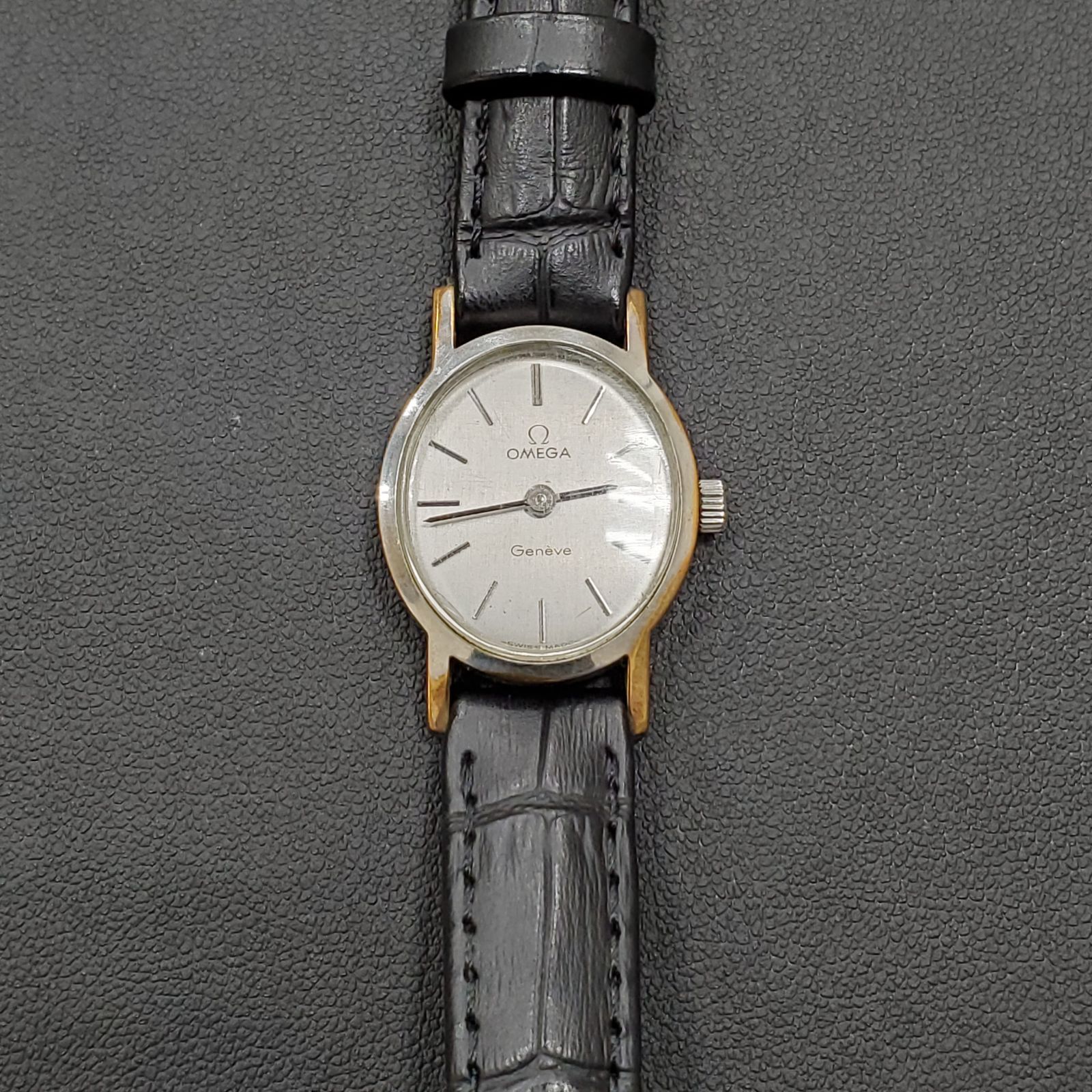 EL5 OMEGA Geneve オメガ ジュネーブ オーバル型 レディース 腕時計 手巻き 稼働品 MK9998