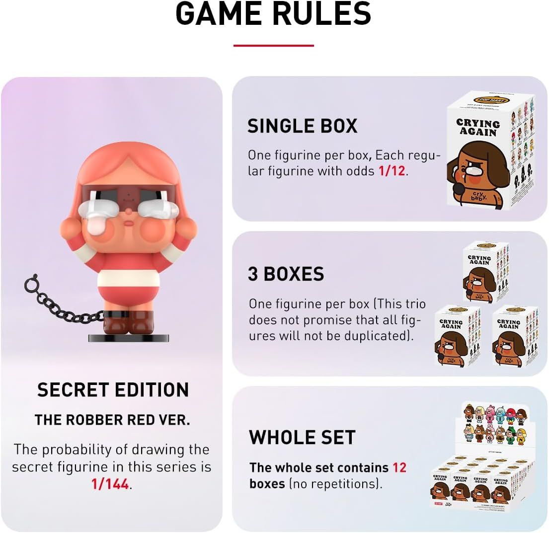 POP MART CRYBABY Crying Again シリーズ【アソートボックス 12ピース