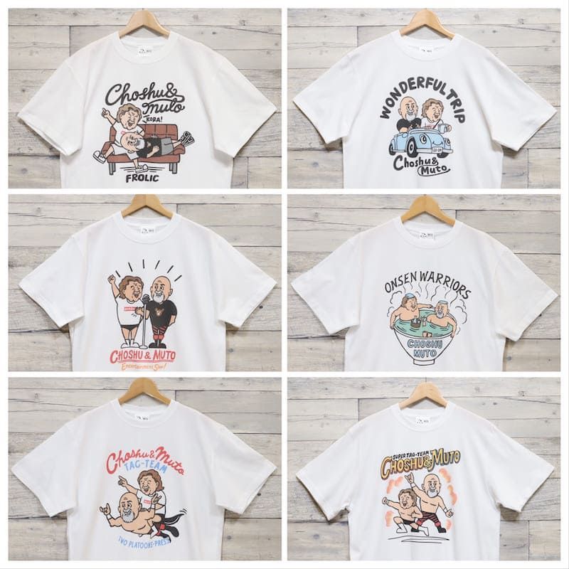 新品 メンズ 長州力 武藤 敬司 コラボ 長袖 Tシャツ タッグチーム