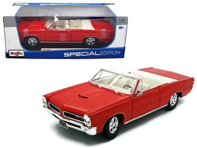Maisto (マイスト) 1965 Pontiac GTO HURST Convertible 1/18 レッド