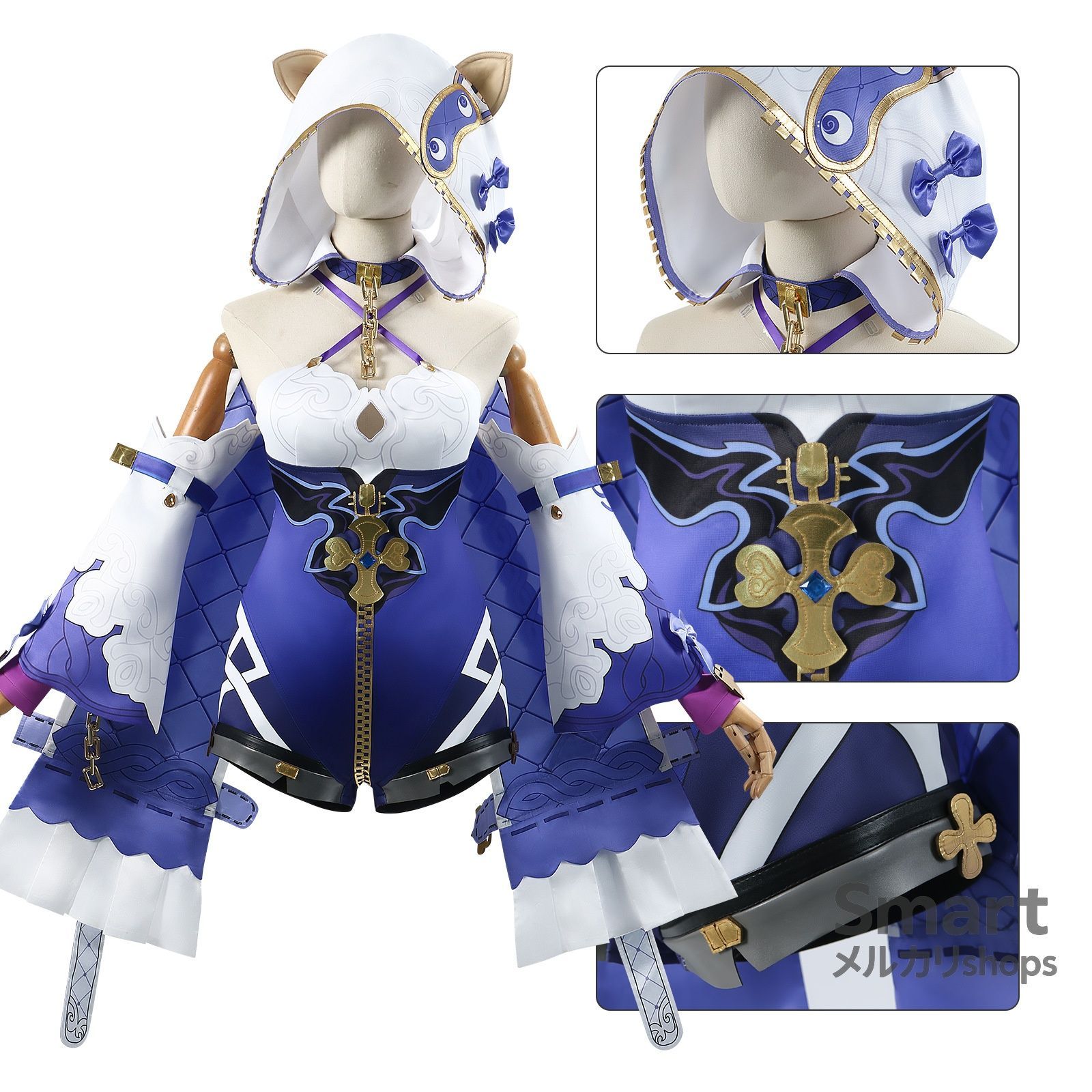 コスプレ 衣装 崩壊3rd 天命難逃 テレサ風 フルセット アニメ ゲーム キャラクター 仮装 レディース M250915-6