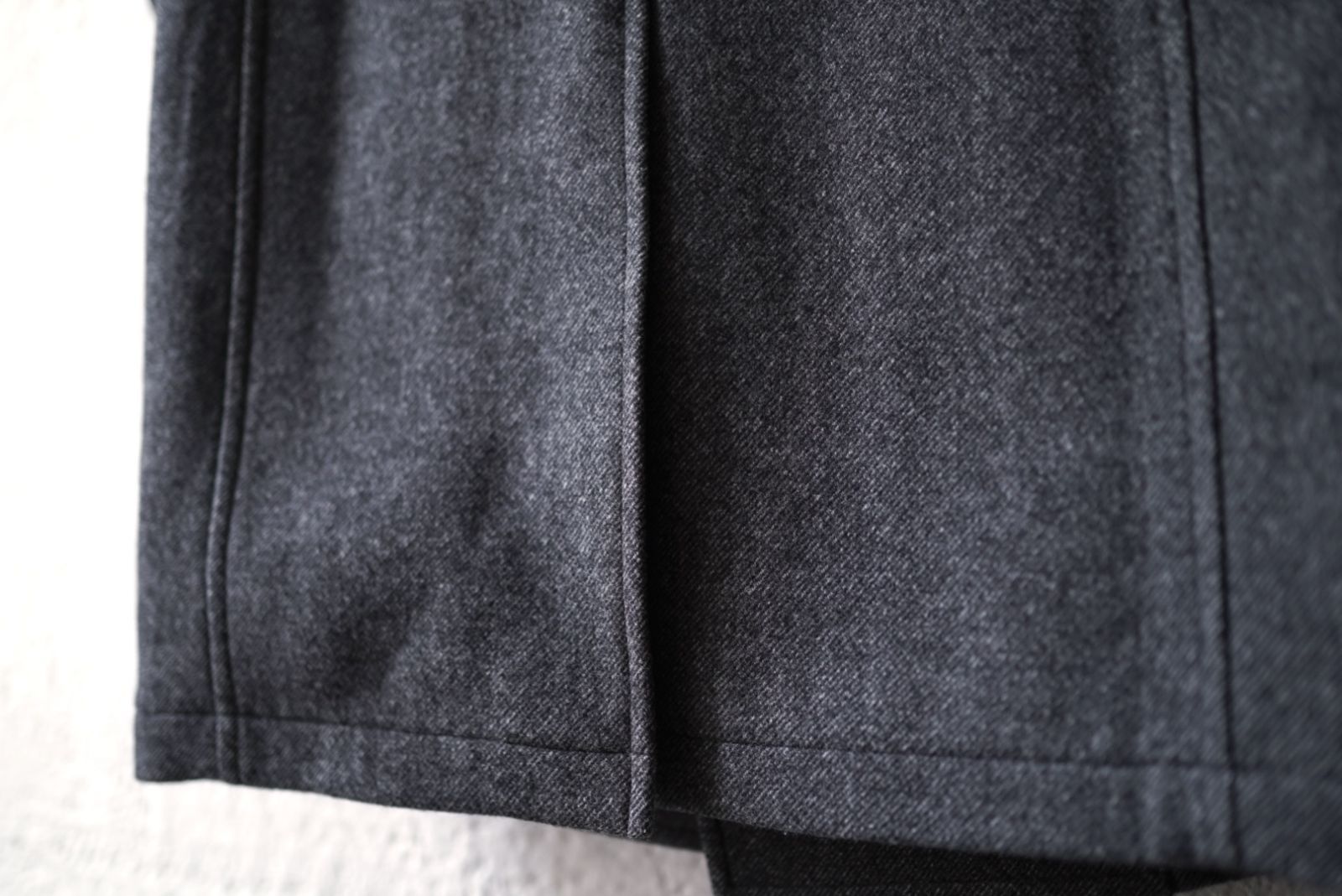 22AW VICTOR ウールメルトンダイアゴナルPコート / HEUGN