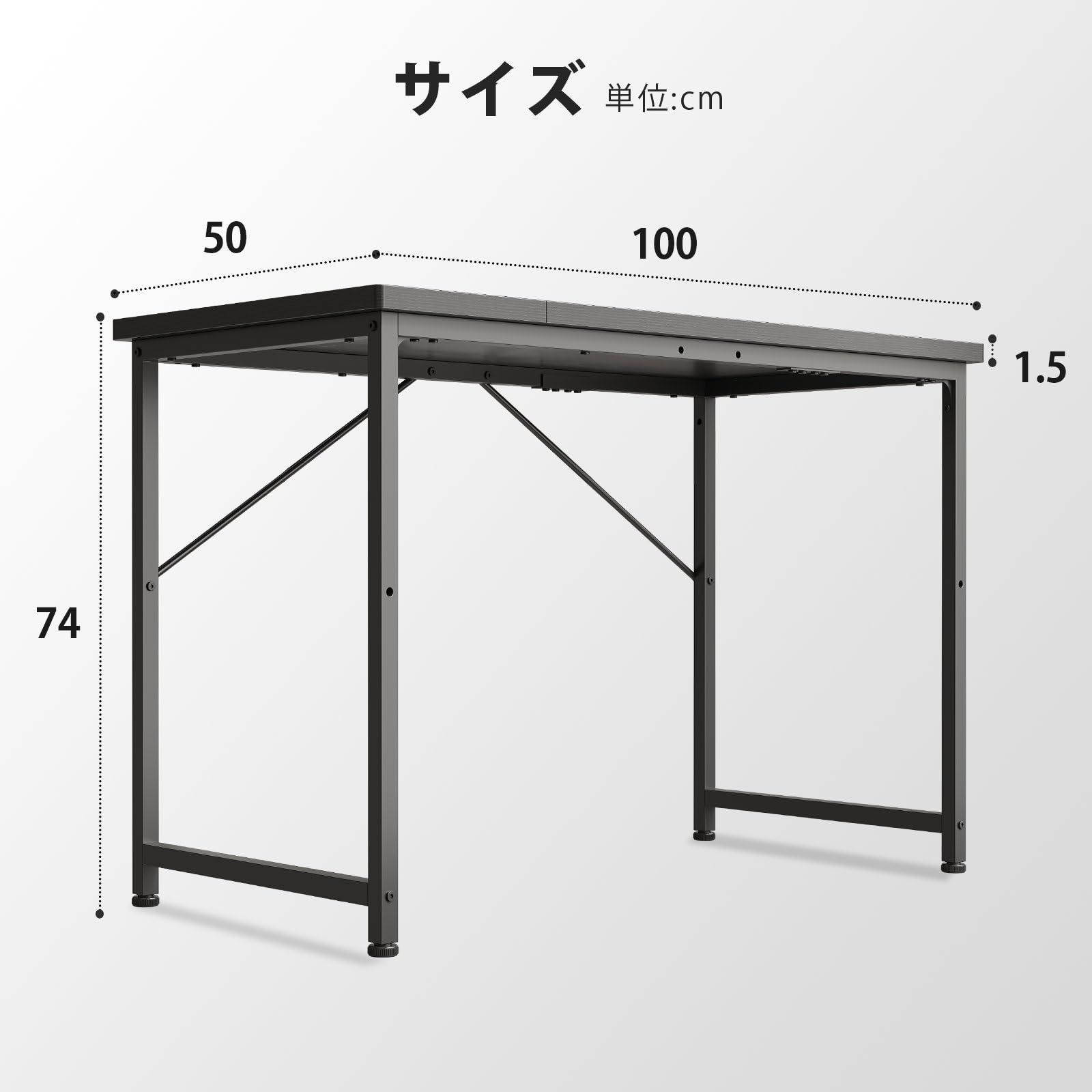 商品 パソコンデスク ゲーミング 一人暮らし 子 家具 table desk 学習机 小さい 勉強机 作業机 ワークデスク pcデスク gaming desk 机 幅100 奥行50cm 簡易な単板 Maihail 黒い MARWIL-DEMENAGEMENTS_CH