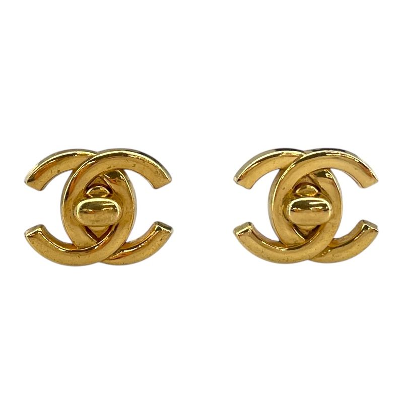 シャネル CHANEL ココマーク ターンロック イヤリング ゴールド メタル アクセサリー